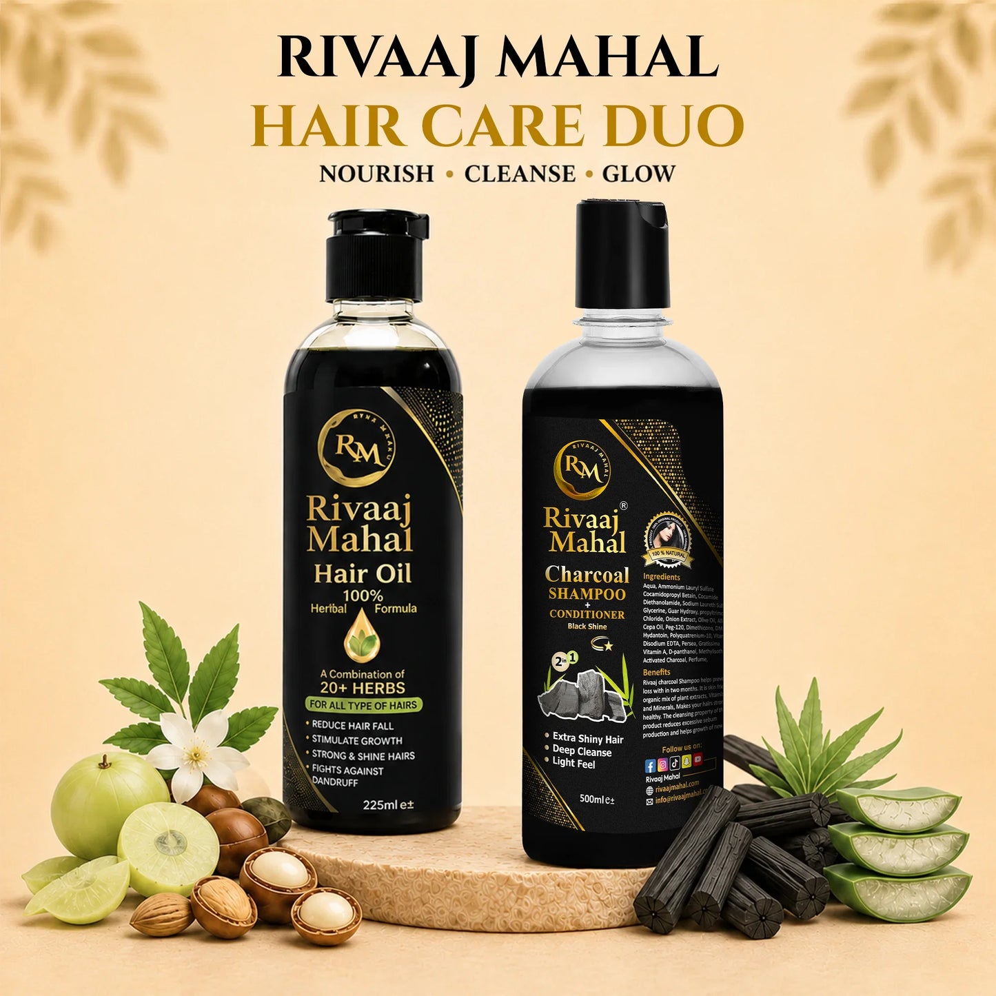 Hair Oil & Organic Shampoo